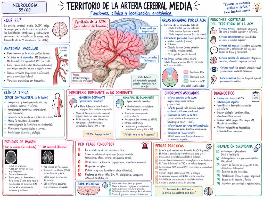 Neurología 51/60: ACV Isquémico (Fisiopatología, clínica, diagnóstico y manejo)