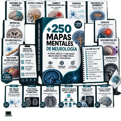 Kit +250 Mapas Mentales de Neurología
